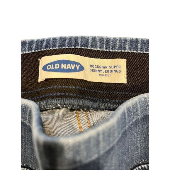 Old Navy Rockstar skinny mide rise leggings Jeans size 14 - Picture 8 of 8